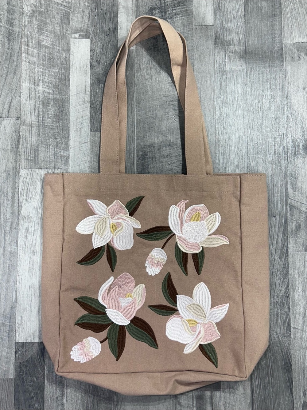 Lady Jayne Embroidered Floral Tote Bag